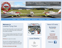 Tablet Screenshot of limerickflyingclub.com